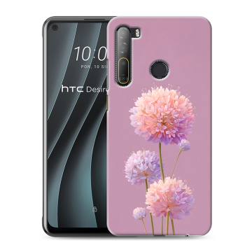 Силиконовый чехол на HTC Desire 20 Pro с принтом Цветы