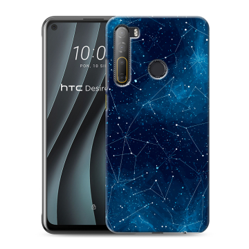 Силиконовый чехол на HTC Desire 20 Pro с принтом Космос звезды