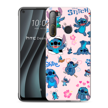Силиконовый чехол на HTC Desire 20 Pro с принтом Лило и Стич