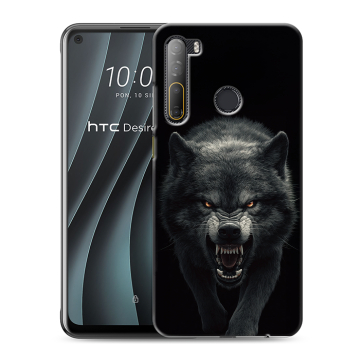 Силиконовый чехол на HTC Desire 20 Pro с принтом Волк