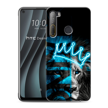 Силиконовый чехол на HTC Desire 20 Pro с принтом Король лев