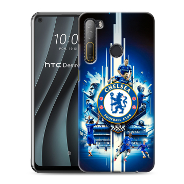 Силиконовый чехол на HTC Desire 20 Pro с принтом Chelsea Челси