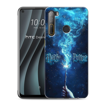 Силиконовый чехол на HTC Desire 20 Pro с принтом Harry Potter Гарри Поттер