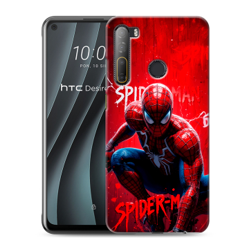 Силиконовый чехол на HTC Desire 20 Pro с принтом Spiderman Человек паук Силиконовый чехол на HTC Desire 20 Pro с принтом Spiderman Человек паук