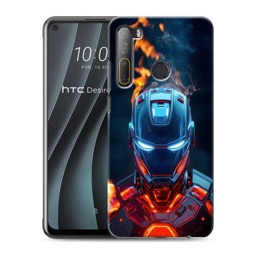 Силиконовый чехол на HTC Desire 20 Pro с принтом IronMan Железный человек
