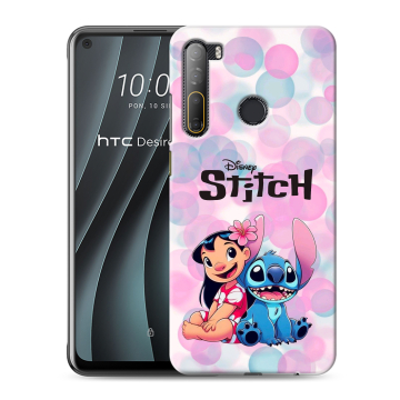 Силиконовый чехол на HTC Desire 20 Pro с принтом Лило и Стич