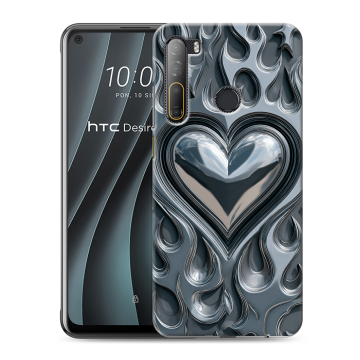 Силиконовый чехол на HTC Desire 20 Pro с принтом Y2K