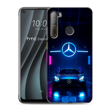 Силиконовый чехол на HTC Desire 20 Pro с принтом Mercedes Мерседес