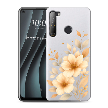 Силиконовый чехол на HTC Desire 20 Pro с принтом для девушки