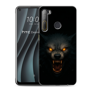 Силиконовый чехол на HTC Desire 20 Pro с принтом Волк