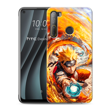 Силиконовый чехол на HTC Desire 20 Pro с принтом Аниме Наруто Naruto