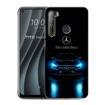 Силиконовый чехол на HTC Desire 20 Pro с принтом Mercedes Мерседес