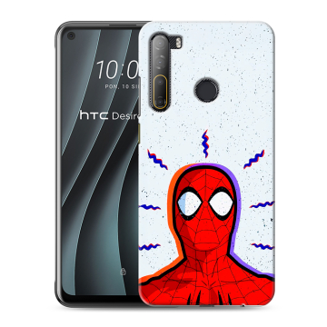 Силиконовый чехол на HTC Desire 20 Pro с принтом Spiderman Человек паук