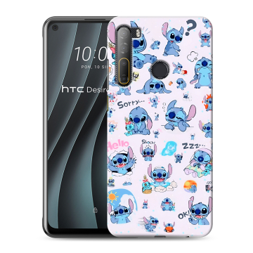 Силиконовый чехол на HTC Desire 20 Pro с принтом Лило и Стич