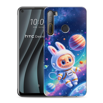 Силиконовый чехол на HTC Desire 20 Pro с принтом Labubu Лабубу