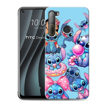 Силиконовый чехол на HTC Desire 20 Pro с принтом Лило и Стич