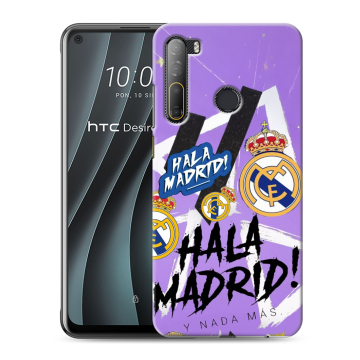 Силиконовый чехол на HTC Desire 20 Pro с принтом Real Madrid Реал Мадрид