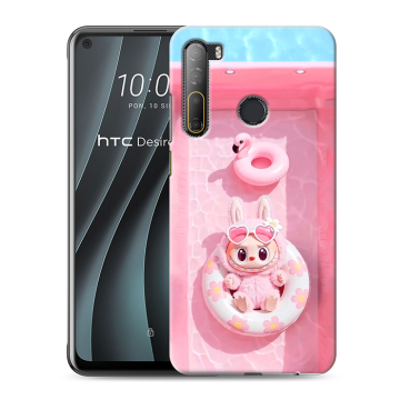 Силиконовый чехол на HTC Desire 20 Pro с принтом Labubu Лабубу