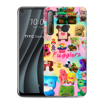 Силиконовый чехол на HTC Desire 20 Pro с принтом Флагер Fuggler