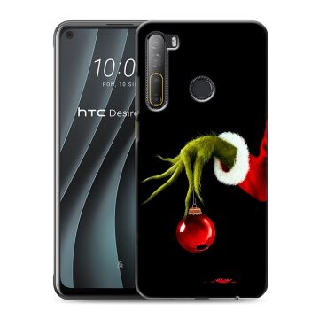 Силиконовый чехол на HTC Desire 20 Pro с принтом Новый год Гринч