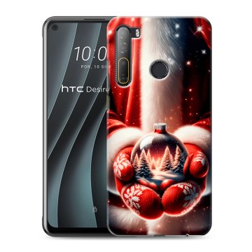 Силиконовый чехол на HTC Desire 20 Pro с принтом Новый год