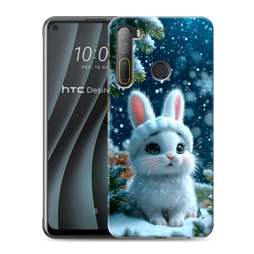 Силиконовый чехол на HTC Desire 20 Pro с принтом Новый год