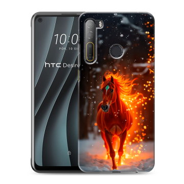 Силиконовый чехол на HTC Desire 20 Pro с принтом Новый год Силиконовый чехол на HTC Desire 20 Pro с принтом Новый год