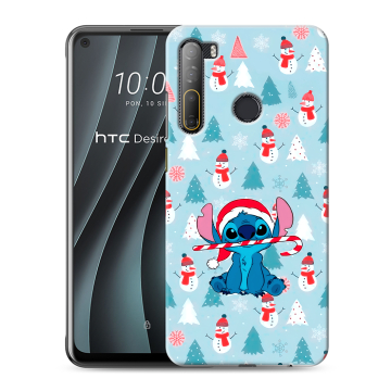 Силиконовый чехол на HTC Desire 20 Pro с принтом Стич Новый год Силиконовый чехол на HTC Desire 20 Pro с принтом Стич Новый год