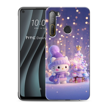 Силиконовый чехол на HTC Desire 20 Pro с принтом Новый год Силиконовый чехол на HTC Desire 20 Pro с принтом Новый год