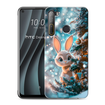 Силиконовый чехол на HTC Desire 20 Pro с принтом Новый год Силиконовый чехол на HTC Desire 20 Pro с принтом Новый год