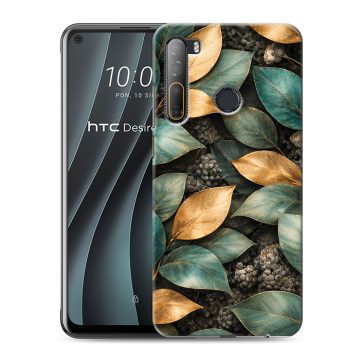 Силиконовый чехол на HTC Desire 20 Pro с принтом женский