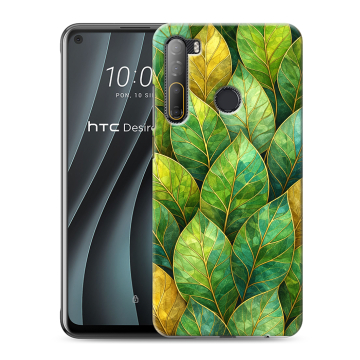 Силиконовый чехол на HTC Desire 20 Pro с принтом женский