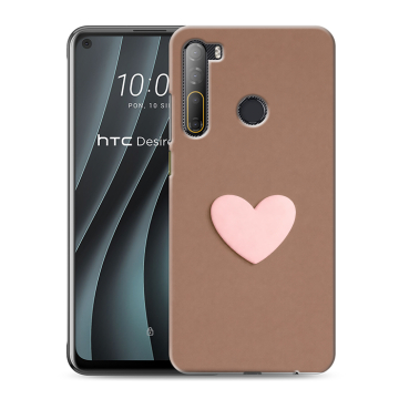 Силиконовый чехол на HTC Desire 20 Pro с принтом женский