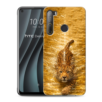 Силиконовый чехол на HTC Desire 20 Pro с принтом женский