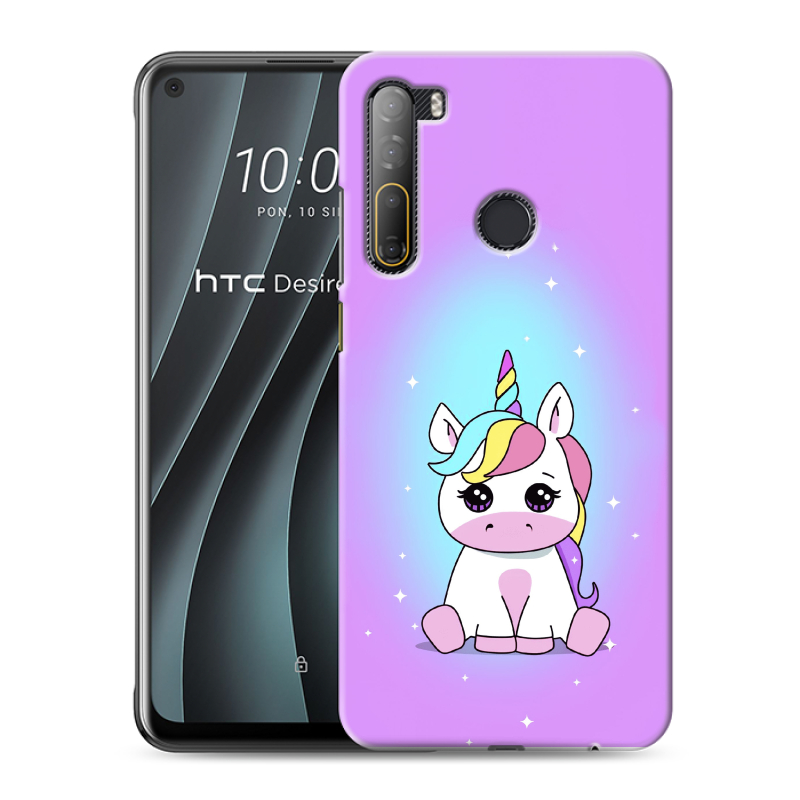 Силиконовый чехол на HTC Desire 20 Pro с принтом Единорог Силиконовый чехол на HTC Desire 20 Pro с принтом Единорог
