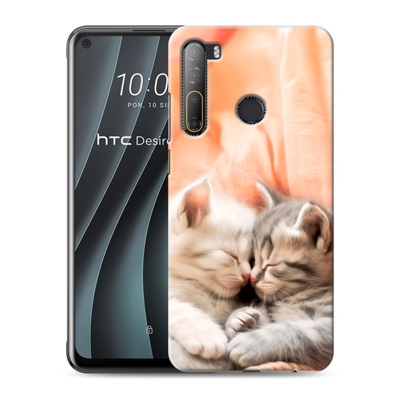 Силиконовый чехол на HTC Desire 20 Pro с принтом Котята Силиконовый чехол на HTC Desire 20 Pro с принтом Котята