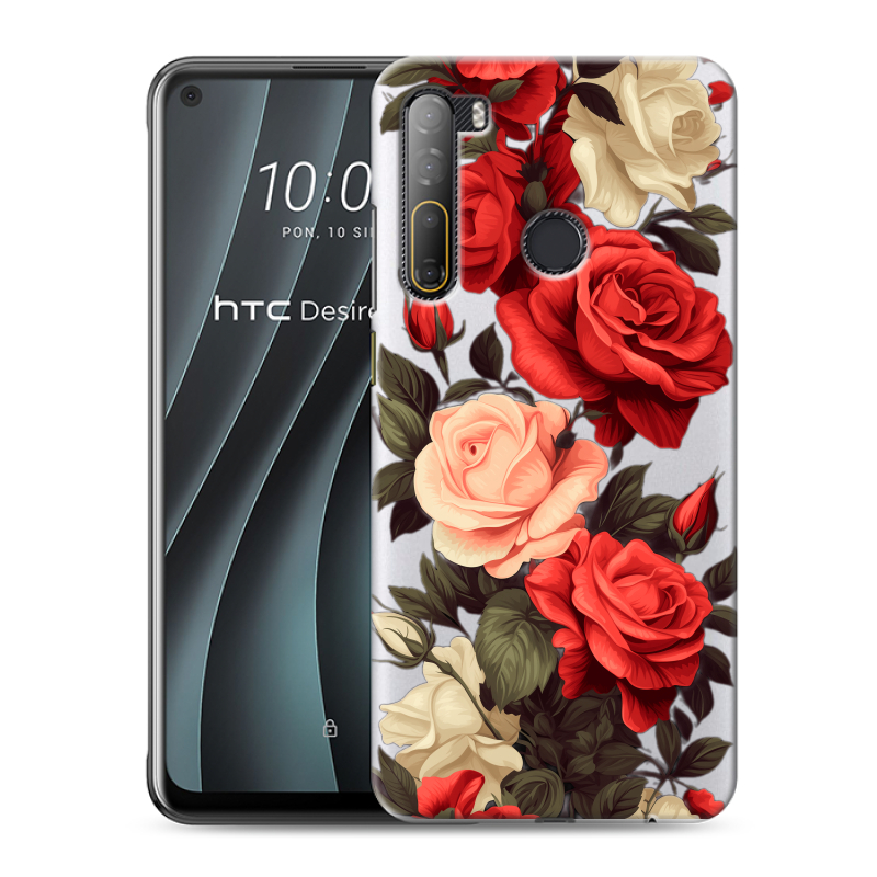 Силиконовый чехол на HTC Desire 20 Pro с принтом Розы Силиконовый чехол на HTC Desire 20 Pro с принтом Розы