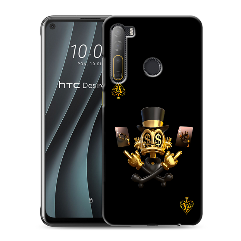 Силиконовый противоударный чехол на HTC Desire 20 Pro с принтом Золотой скрудж макдак Силиконовый противоударный чехол на HTC Desire 20 Pro с принтом Золотой скрудж макдак