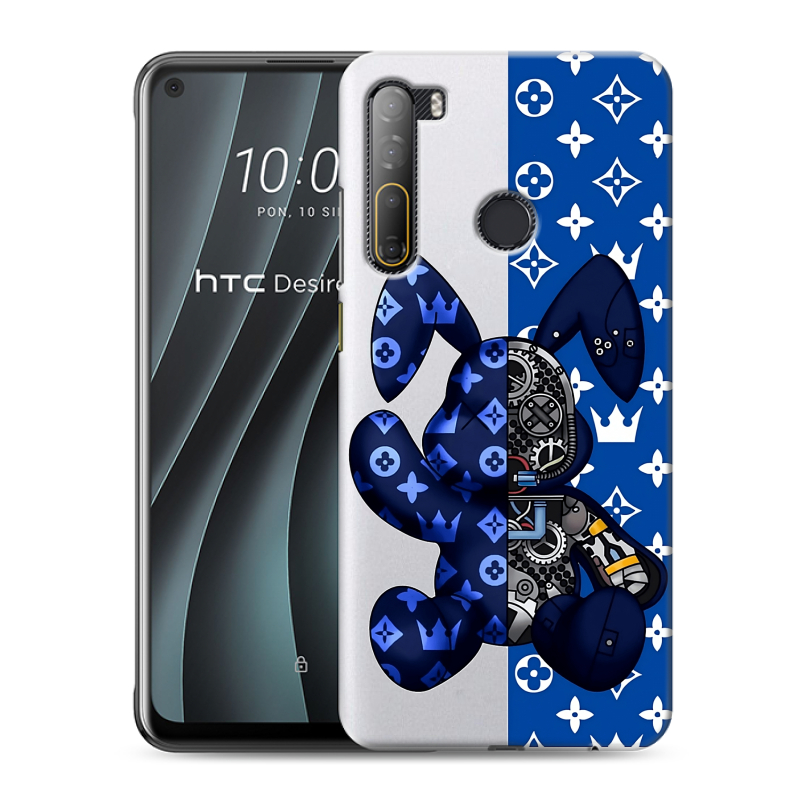 Силиконовый противоударный чехол на HTC Desire 20 Pro с принтом Луи робот Силиконовый противоударный чехол на HTC Desire 20 Pro с принтом Луи робот