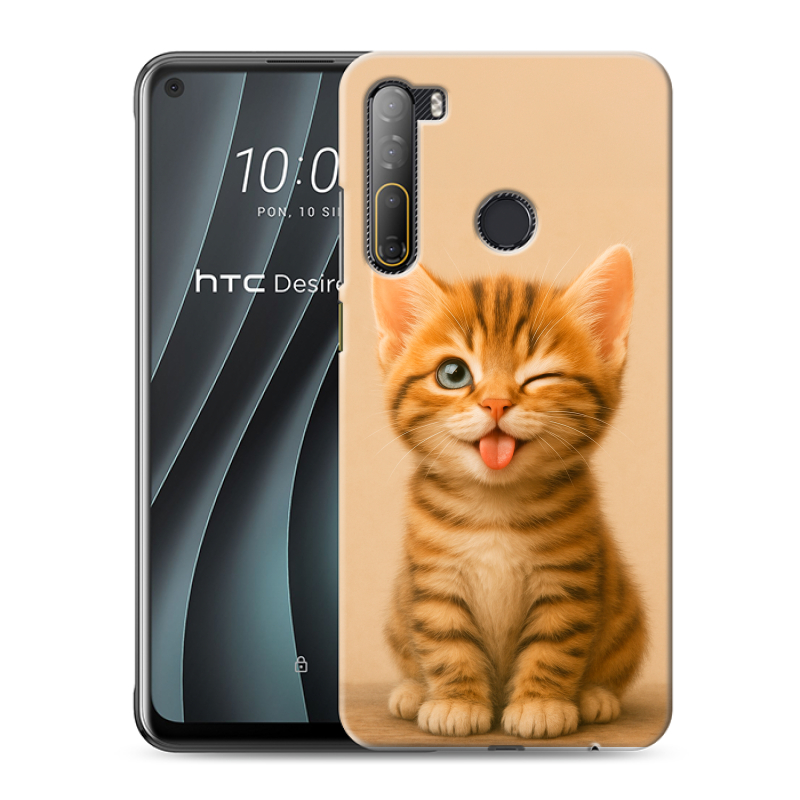 Силиконовый чехол на HTC Desire 20 Pro с принтом котенок Силиконовый чехол на HTC Desire 20 Pro с принтом котенок