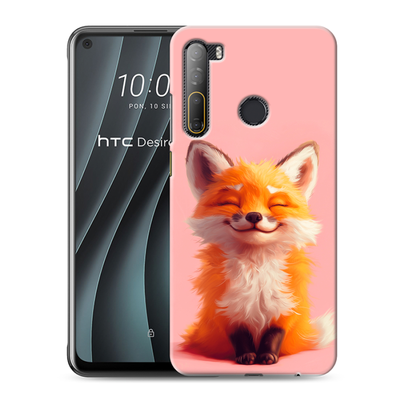 Силиконовый чехол на HTC Desire 20 Pro с принтом милая лиса Силиконовый чехол на HTC Desire 20 Pro с принтом милая лиса