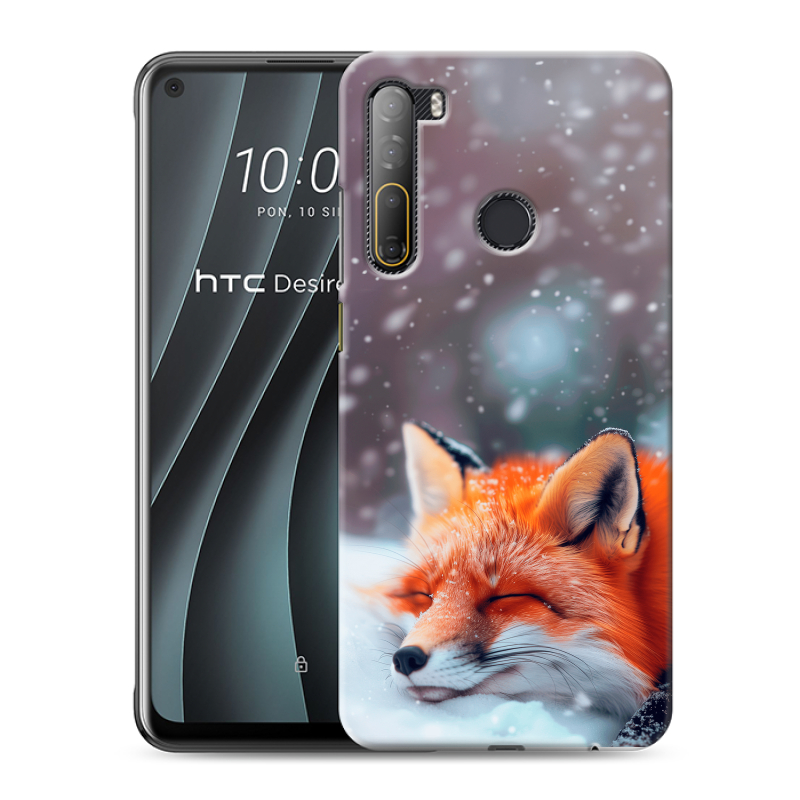Силиконовый чехол на HTC Desire 20 Pro с принтом лиса Силиконовый чехол на HTC Desire 20 Pro с принтом лиса