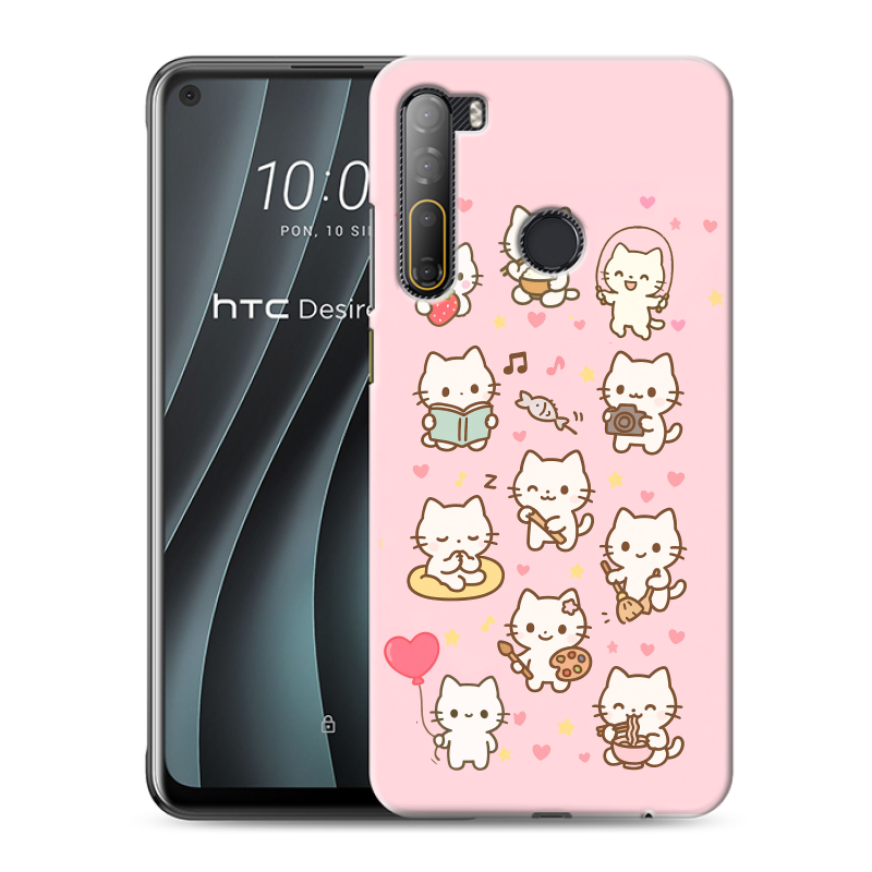 Силиконовый противоударный чехол на HTC Desire 20 Pro с принтом Hello Kitty Хелоу Кити Силиконовый противоударный чехол на HTC Desire 20 Pro с принтом Hello Kitty Хелоу Кити