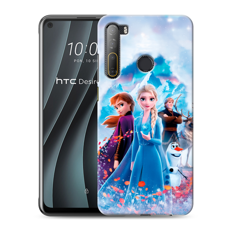 Силиконовый чехол на HTC Desire 20 Pro с принтом Холодное сердце Frozen Силиконовый чехол на HTC Desire 20 Pro с принтом Холодное сердце Frozen