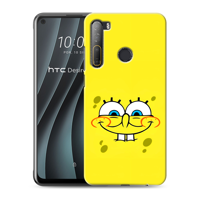 Силиконовый чехол на HTC Desire 20 Pro с принтом спанчбоб спанч боб Силиконовый чехол на HTC Desire 20 Pro с принтом спанчбоб спанч боб
