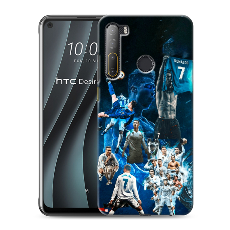 Силиконовый чехол на HTC Desire 20 Pro с принтом Реал Роналдо Силиконовый чехол на HTC Desire 20 Pro с принтом Реал Роналдо