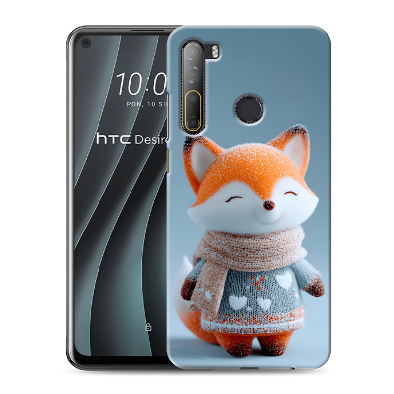 Силиконовый противоударный чехол на HTC Desire 20 Pro с принтом Лиса Силиконовый противоударный чехол на HTC Desire 20 Pro с принтом Лиса