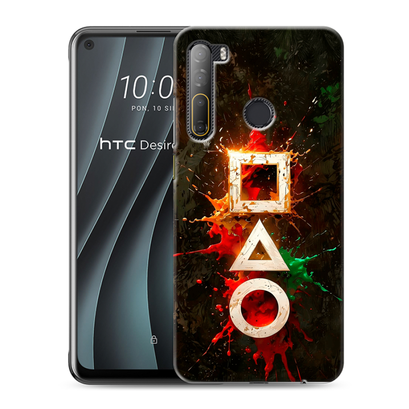 Силиконовый противоударный чехол на HTC Desire 20 Pro с принтом Squid Game Игра кальмара Силиконовый противоударный чехол на HTC Desire 20 Pro с принтом Squid Game Игра кальмара