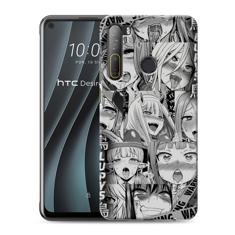 Силиконовый противоударный чехол на HTC Desire 20 Pro с принтом Ahegao Ахегао Аниме Силиконовый противоударный чехол на HTC Desire 20 Pro с принтом Ahegao Ахегао Аниме