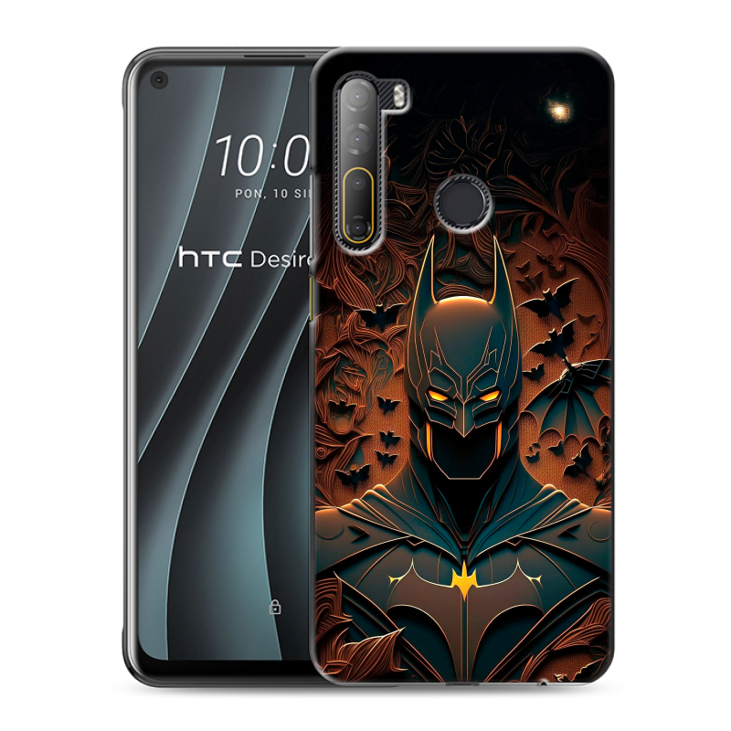 Силиконовый противоударный чехол на HTC Desire 20 Pro с принтом Batman Бэтмен Силиконовый противоударный чехол на HTC Desire 20 Pro с принтом Batman Бэтмен